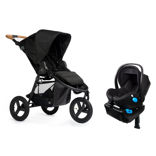Bumbleride Indie Black + Clek Liing Railroad Ziip Travel System