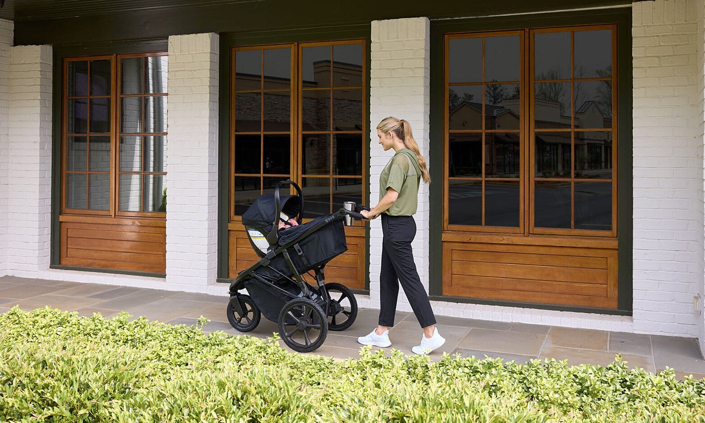 BOB Wayfinder Travel System, Infant Car Seat and Stroller Combo ClickTight in Nightfall