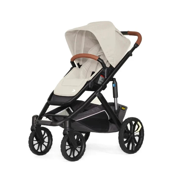 Veer Switch & Roll Leather Kit Stroller (Switchback Seat & Roll Frame, Leather Grips for Handle and Armbar)