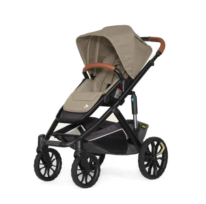 Veer Switch & Roll Leather Kit Stroller (Switchback Seat & Roll Frame, Leather Grips for Handle and Armbar)