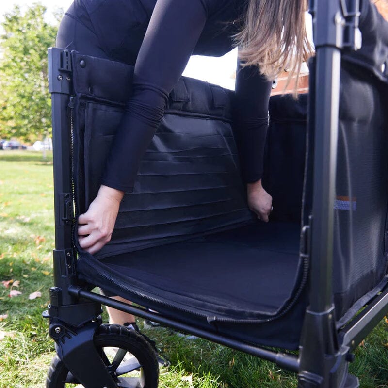 WonderFold W4 Luxe Pro 4-Seater Stroller Wagon - Jet Black