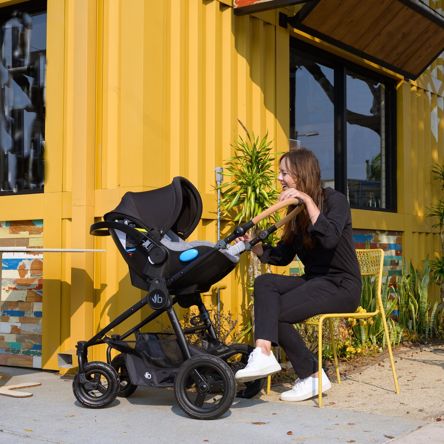 Bumbleride Era Black + Clek Liing Railroad Ziip Travel System
