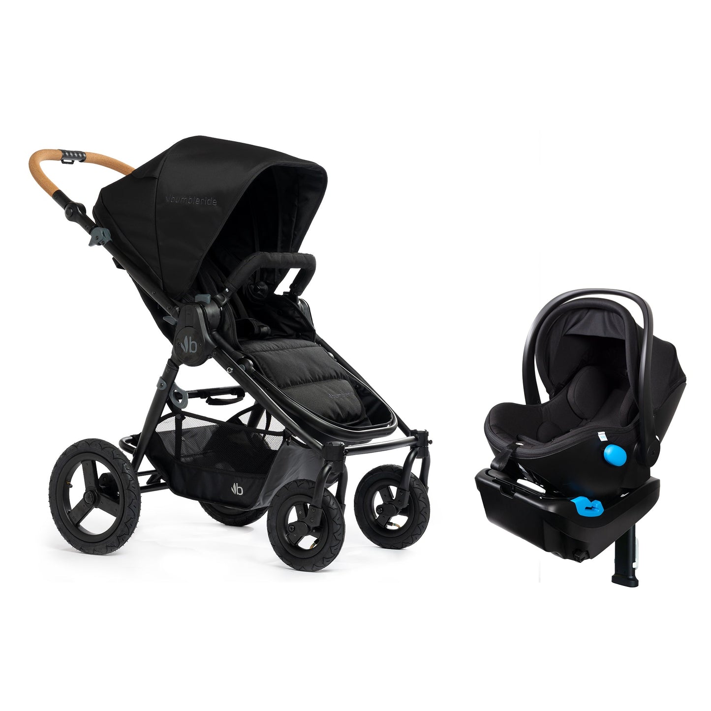 Bumbleride Era Black + Clek Liing Railroad Ziip Travel System