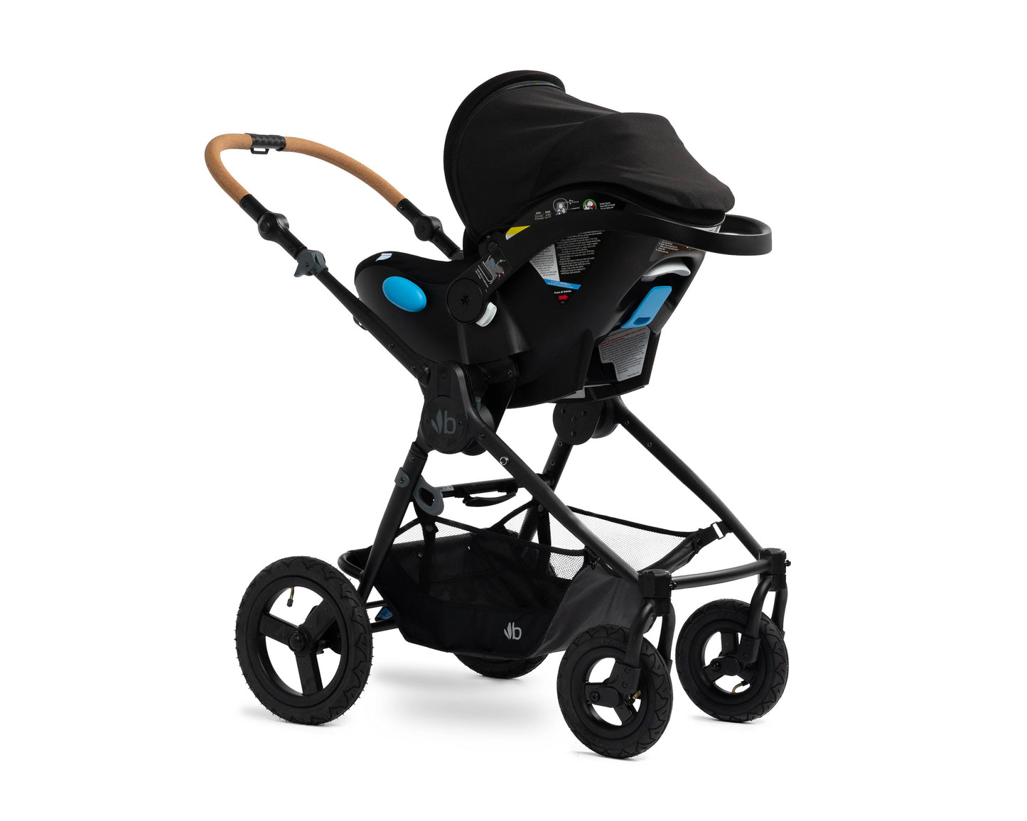 Bumbleride Era Black + Clek Liing Railroad Ziip Travel System