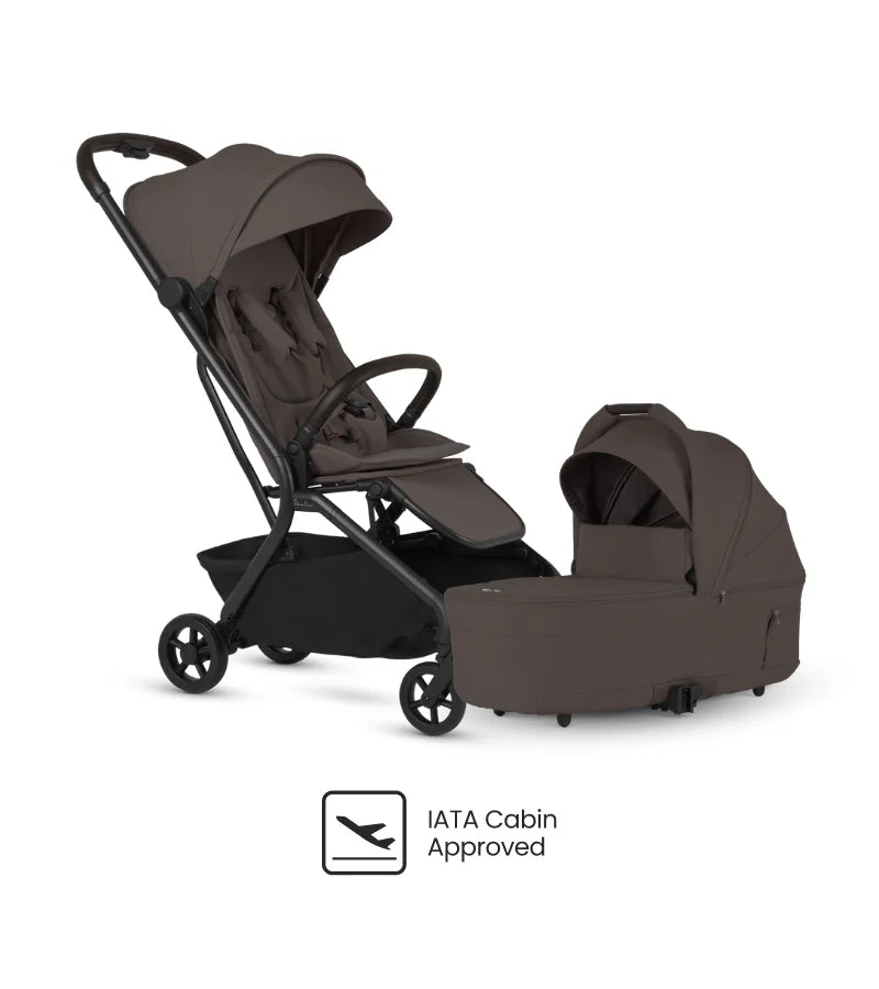 Silver Cross Nia Compact Stroller + Folding Bassinet Bundle