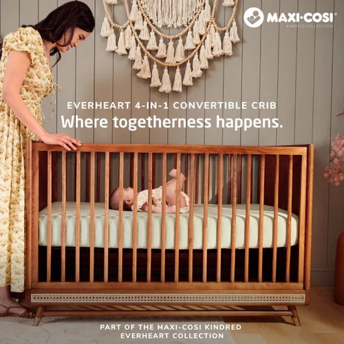 Maxi Cosi Everheart 4-in-1 Convertible Crib with Toddler Bed/Daybed Conversion Kit